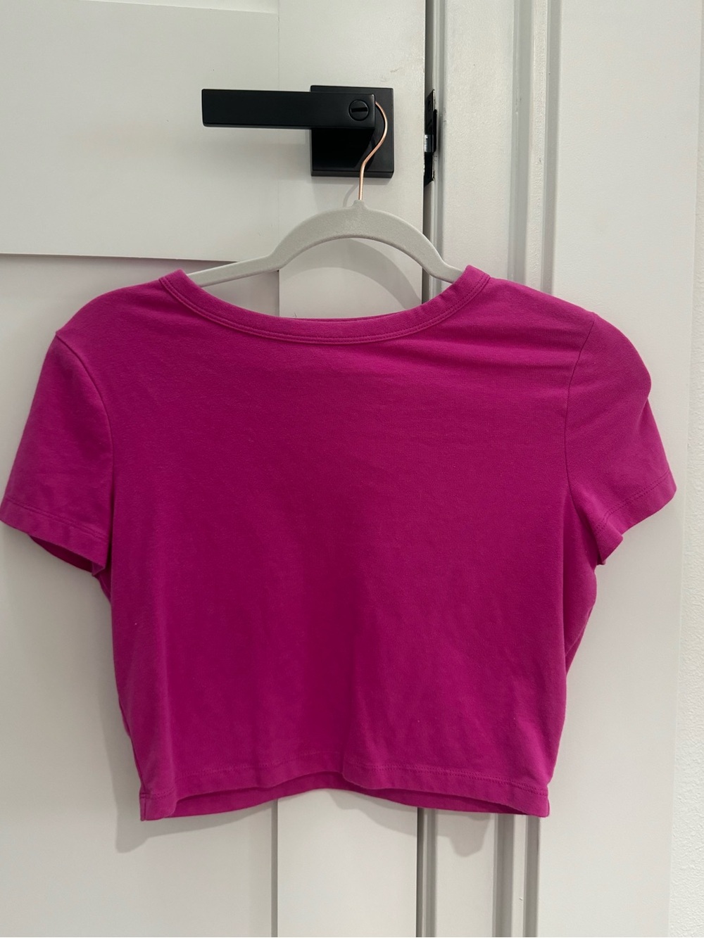 wild fable Hot Pink Crop Crewneck Tee